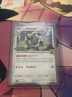 Hop's Dubwool 136/159 Holo Journey Together STAMPED Promo Pokemon Card - Image 1