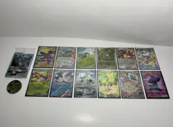 Pokemon Cards Lot Of 13 with Ascended Heroes Sleeves + Dragonite Coin Used &New - Image 1