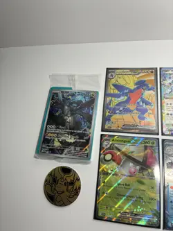 Pokemon Cards Lot Of 13 with Ascended Heroes Sleeves + Dragonite Coin Used &New - Image 5