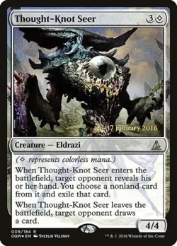 MTG English Thought-Knot Seer NM Foil Promos: Prerelease Cards - Image 1