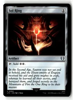 1x MTG Sol Ring NM Normal U Commander: The Lord of the Rings - Image 1