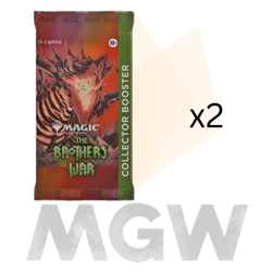 MTG - The Brothers War English Collector Booster Pack x2 Factory Sealed Brand Ne 195166151243 - Image 1