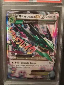 2015 M Rayquaza EX XY ROARING SKIES #76 PSA 8 Pokemon Graded 76/108 Mega NM-MT - Image 2
