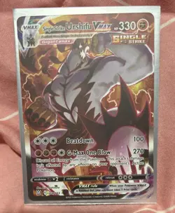 Urshifu Vmax Full Art Secret Rare 168/163 Mint Condition - Pokemon Battle Styles - Image 1