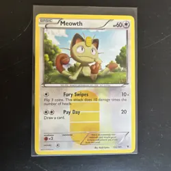 Pokemon TCG: Noble Victories - Meowth Secret Rare Holo NM (102/101) - Image 1