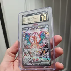 Pokemon Charizard Ruler Black of the Flame Japanese SAR 134 CGC 10 Pristine - Image 2