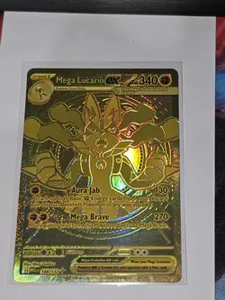 2025 Pokemon Mega Evolution Lucario ex #188/132 Hyper Rare PLUS BONUS - Image 1