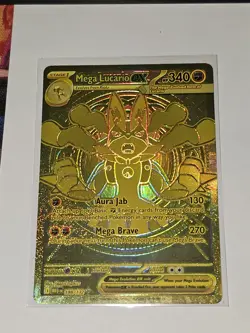 2025 Pokemon Mega Evolution Lucario ex #188/132 Hyper Rare PLUS BONUS - Image 2