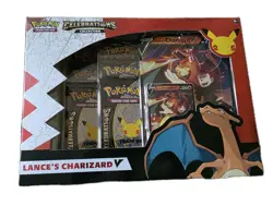 Pokemon TCG Celebrations Collection Lance's Charizard V Box 820650101625 - Image 1