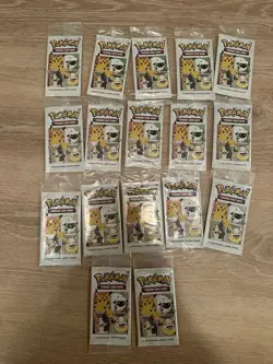 (Lot of 17) Pokemon TCG: 25th Anniversary General Mills Cereal Packs - Image 1