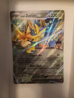 JUMBO Hop's Zacian EX 193 Regular Ex + Cosmos Holo Box Promos BUNDLE Pokemon NM - Image 2
