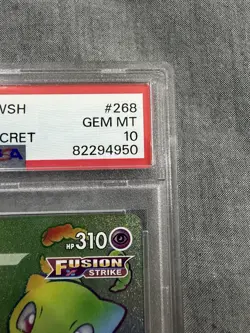 Pokemon Mew VMAX Secret Rare 268/264 Fusion Strike Holo PSA 10 - Image 3