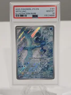 PSA 10 Articuno 161/159 Pokemon Journey Together Illustration Rare IR - Image 1