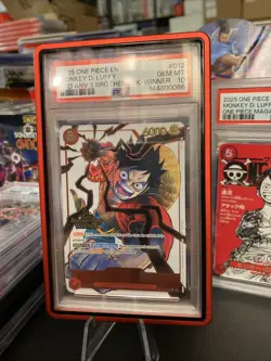 2025 ONE PIECE 3RD ANV TOURNAMENT 3 BROTHERS PACK WINNER MONKEY D. LUFFY PSA 10 - Image 1