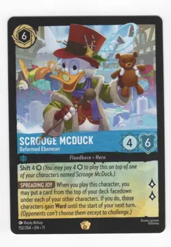 Disney Lorcana Winterspell SCROOGE MCDUCK Reformed Ebenezer Legendary #152/204 - Image 1