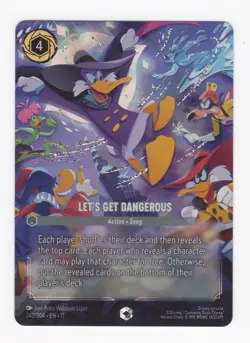 Disney Lorcana Winterspell LET'S GET DANGEROUS Enchanted Foil #240/204 - Image 1