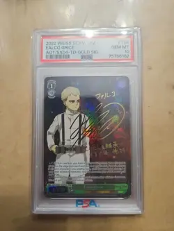 Psa 10 Weiss Schwarz Attack On Titan Falco Grice Sp Td Gold Signature - Image 1