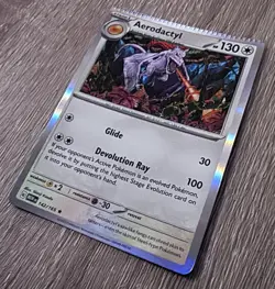 Aerodactyl - 142/165 - Holofoil - 151 - Pokemon TCG - CRIMP ERROR CARD - Image 1