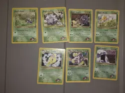 Kogas Gym Challenge Pokemon Cards (7 Cards MP) - Image 1