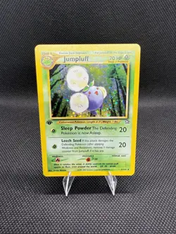 Pokemon Jumpluff Neo Genesis 1st Edition Holo Rare 7/111 70 HP Trading Card - Image 1