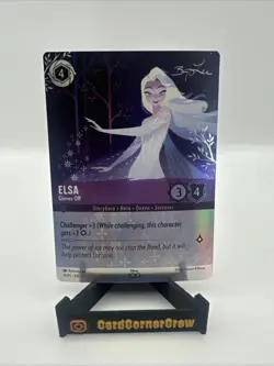 Elsa Gloves Off 19/P1 NM D100 Alternate Art Disney100 Promo Lorcana Card - Image 1