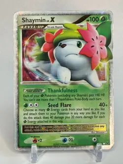 Shaymin LV.X Land Forme 126/127 Platinum Holo Rare Pokemon Card TCG - Image 1