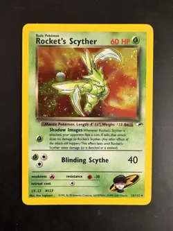 Pokemon Rocket's Scyther Gym Heroes 013/132 Holo Rare Unlimited English Card - Image 1