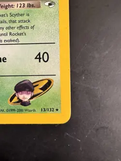 Pokemon Rocket's Scyther Gym Heroes 013/132 Holo Rare Unlimited English Card - Image 5