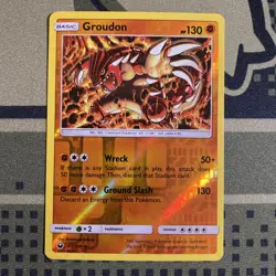 2018 POKEMON CELESTIAL STORM GROUDON 81/168 REVERSE HOLO (RARE) - Image 1