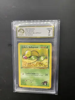 ERIKA'S BELLSPROUT. Gym Heroes. 1ST EDITION. 76/132. Pokemon. CGA 7 - Image 1