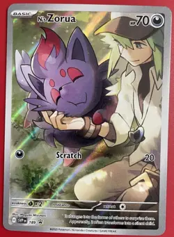 Pokemon N's Zorua 189 - Journey Together Promo Holo (Pack Fresh) - Image 1