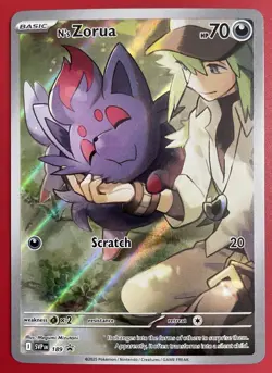 Pokemon N's Zorua 189 - Journey Together Promo Holo (Pack Fresh) - Image 3
