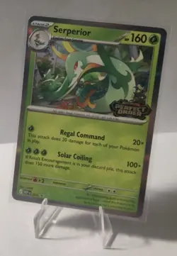 Pokemon TCG Serperior Perfect Order Prerelease Promo - Image 1