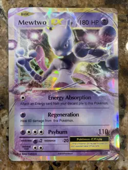 Mewtwo EX 52/108 Holo TCG Pokemon XY Evolutions - Image 1