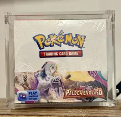 Pokemon Paldea Evolved Booster Box with Acrylic Display Case - New Sealed!!! 820650863493 - Image 1