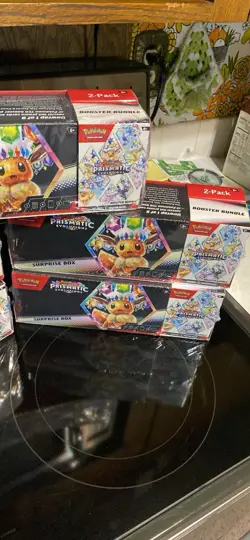 (Sealed) Prismatic Evolutions Sam's Club Surprise Box + Booster Bundle Pokemon - Image 2