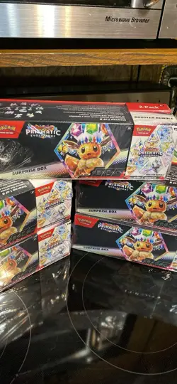 (Sealed) Prismatic Evolutions Sam's Club Surprise Box + Booster Bundle Pokemon - Image 3