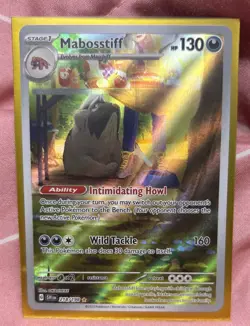 Pokemon Mabosstiff Illustration Rare Holo 218/198 SV01 Scarlet & Violet Base - Image 1