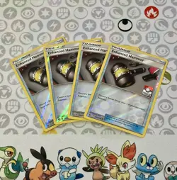 4x Pokemon 2019 Enhanced Hammer 124a/145 League Promo (LP-NM) - Image 1