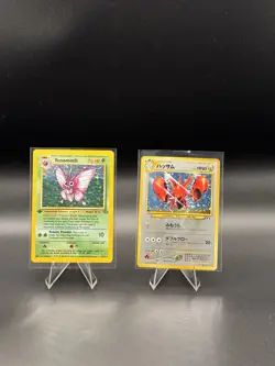 Pokemon Venomoth Holo Jungle 13/64 & Scizor Holo Japanese Neo Vintage Lot - Image 1