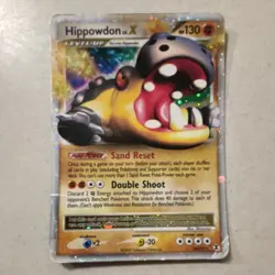 Pokemon Hippowdon LV.X 107/111 Rising Rivals Ultra Rare Holo Level Up 130 HP - Image 1