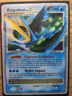 Empoleon LV. X 2007 Pokemon Diamond & Pearl Black Star Promo DP11 HOLO MP - Image 2