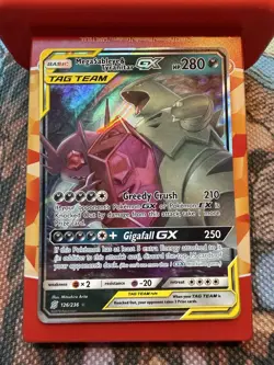 Pokemon Mega Sableye & Tyranitar GX Ultra Rare TAG TEAM Holo 126/236 - Image 1