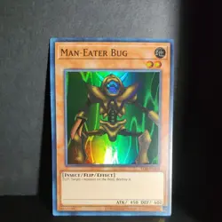 Yugioh Legend of Blue Eyes White Dragon (25th) #LOB-EN108 Man-Eater Bug NM - Image 1