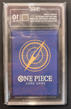 2025 ONE PIECE RED MANGA ALT ART OP13-118 MONKEY D LUFFY TAG 10 RANK 1 - Image 2