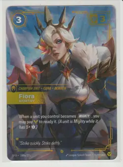 Fiora - Worthy - Alternate Art Showcase Riftbound Card SFD 180a/221 - Image 1