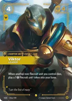 Riftbound Viktor Leader (Alternate Art) NM Foil Origins - Image 1