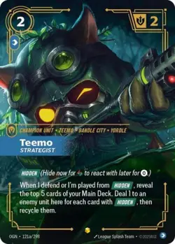 Riftbound Teemo Strategist (Alternate Art) NM Foil Origins - Image 1