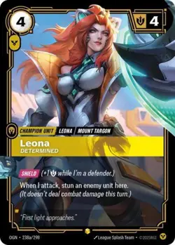 Riftbound Leona Determined (Alternate Art) NM Foil Origins - Image 1