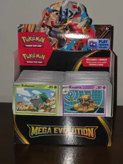 Pokemon TCG Mega Evolution Enhanced Booster Display Box No Packs - 200Bulk Cards - Image 1
